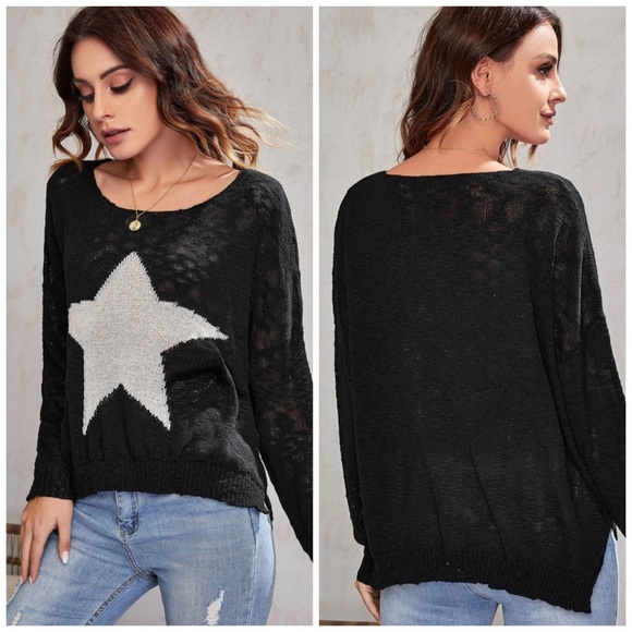 Star print sweater - Picture 2 of 5